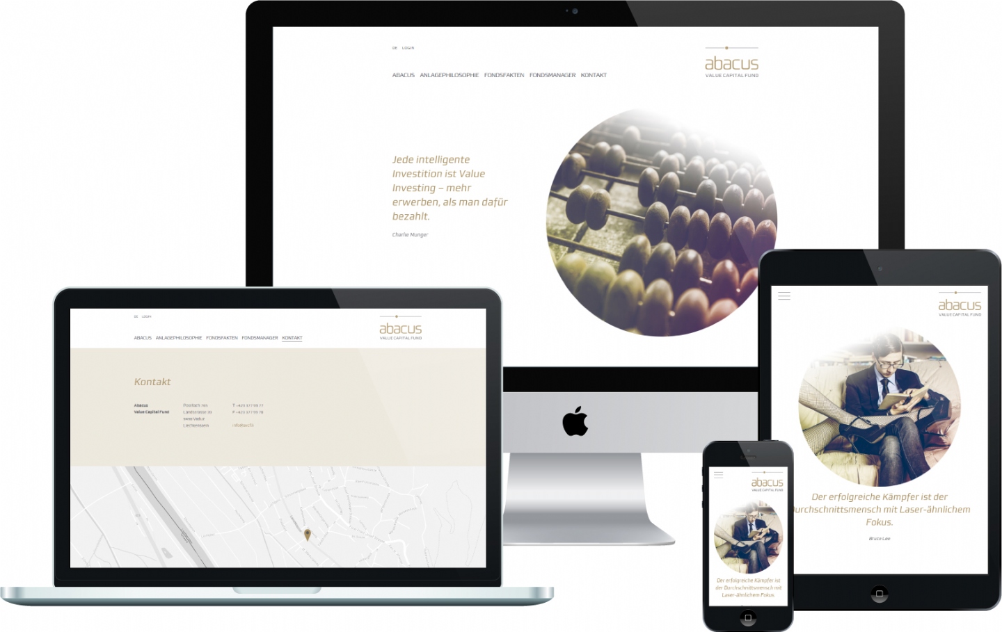 Abacus Value Capital Fund - Responsive OnePage, CMS